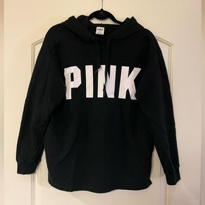 PINK Black Logo Sweatshirt
